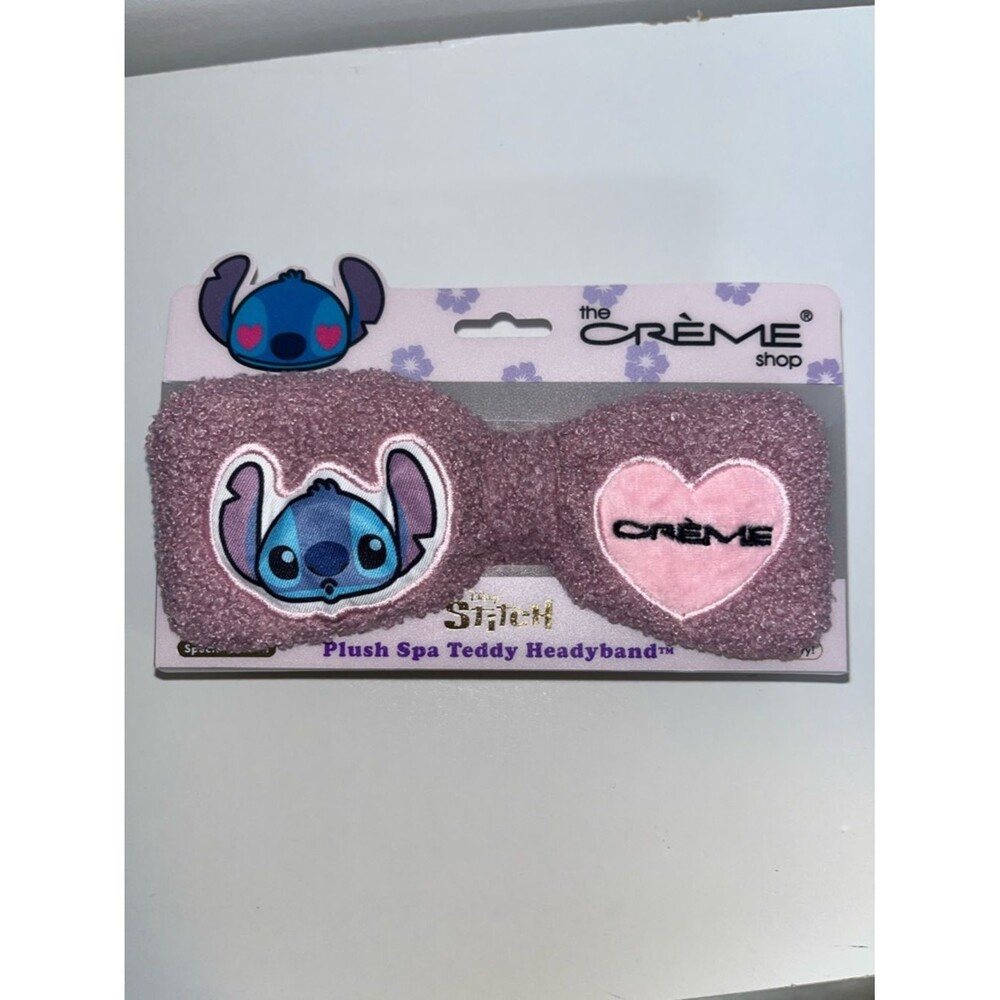 The Crème Shop Stitch Disney Special Edition Plush Spa Teddy Soft Headband
